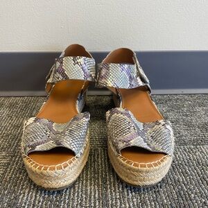 SARTO By Franco Sarto Snakeskin Espadrilles